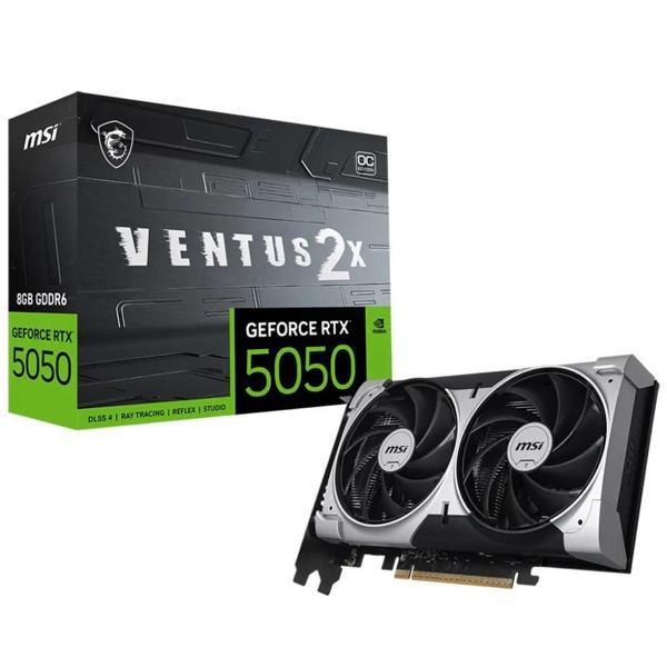 MSI VGA GEFORCE RTX 5050 8G VENTUS 2X OC RTX5050 8GB GDDR6 128B DX12 PCIE 5.0 X16 (3XDP 1XHDMI) - Image 1