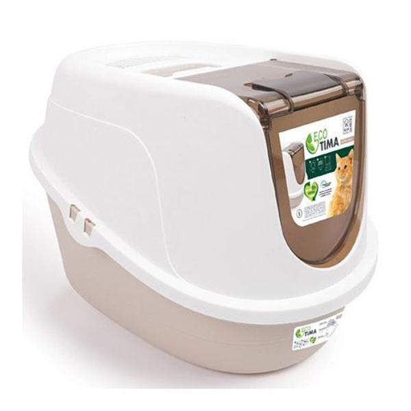 M-Pets Eco Tima Kapalı Kedi Tuvaleti Large Kum Beji 60x45x42 Cm - Image 1