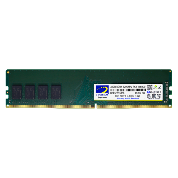 TwinMOS MDD432GB3200DWO, 32GB, DDR4, 3200MHz, 1.2V Desktop Ram - Image 1