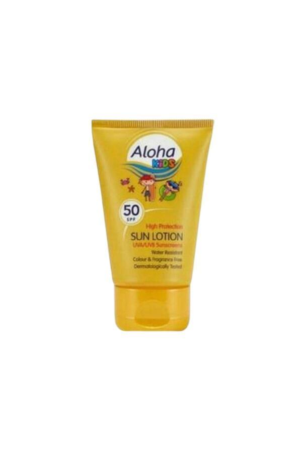 Aloha Spf50 Kids Sun Lotion 50 Ml - Çocuklar Için Çanta Boyu Güneş Losyonu - Image 1
