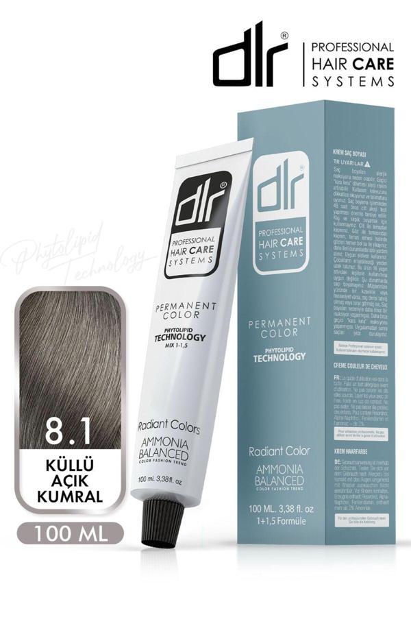 Dlr Color Saç Boyası 60Ml 8.1 Küllü Açık Kumral - Profesyonel Kuaför Kalitesinde Renk Ve Parlaklık! - Image 1
