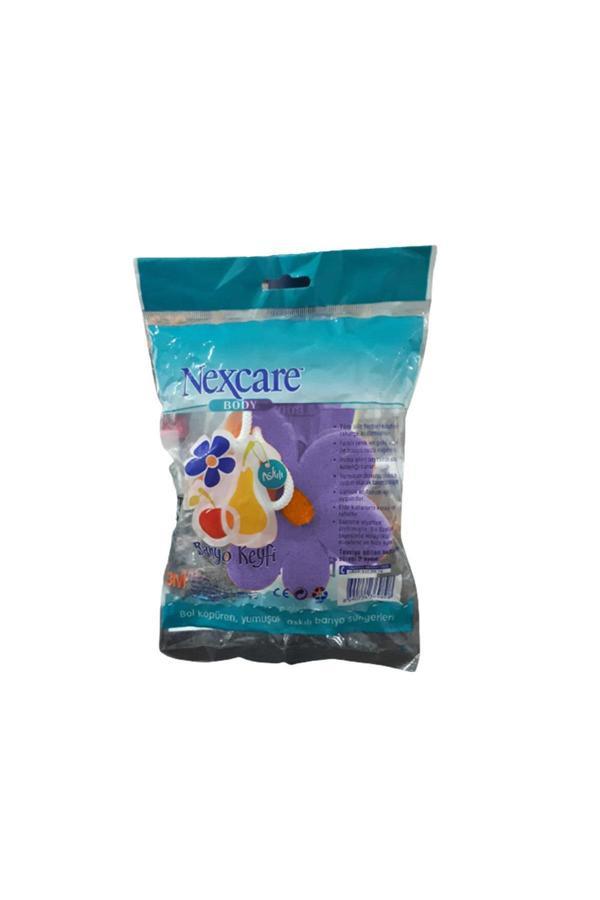 Nexcare Body Çiçek Şekilli Banyo Süngeri Mor - Image 1