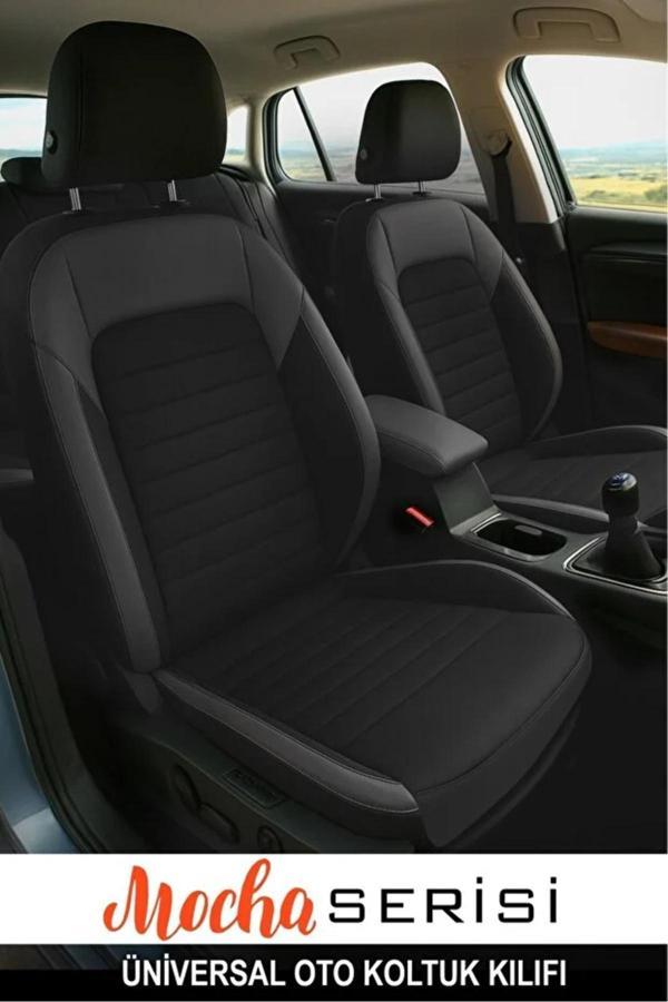 Store Lada Priora I Sedan (Facelift 2013) 1.6 (87 Hp) 2014 Uyumlu Tay Tüyü Moca Oto Kılıfı Tam Set Siyah - Image 1