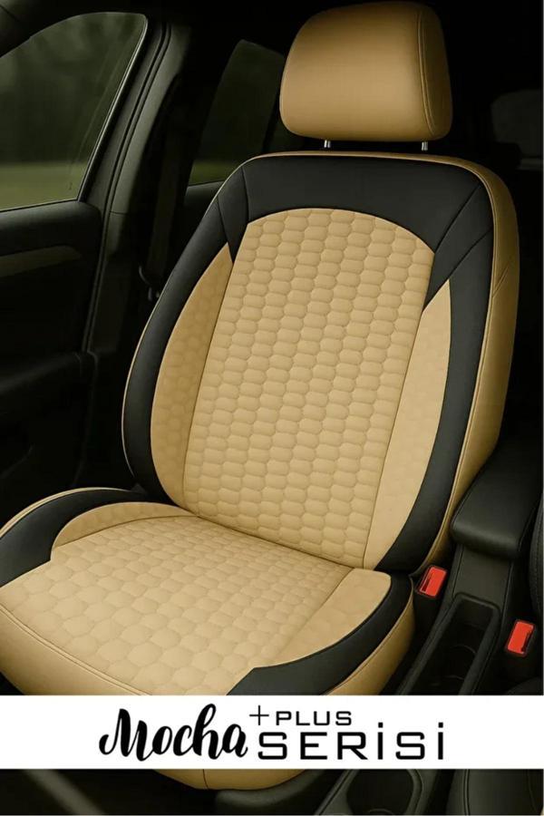 Store Chevrolet Agile 1.4 Econo.Flex (102 Hp) Easytronic 2012 Uyumlu Tay Tüyü Plus Oto Kılıfı Tam Set Bej - Image 1