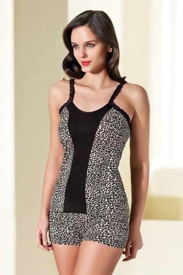 Şahinler Bayan Leopar Şortlu Takımı B159 - Image 1