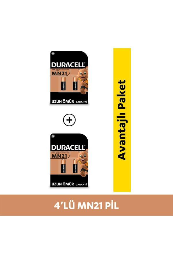 Duracell Özel Alkalin Mn21 Pil 12V (A23 / 23A / V23Ga / Lrv08 / 8Lr932), 4'Lü Paket - Image 1