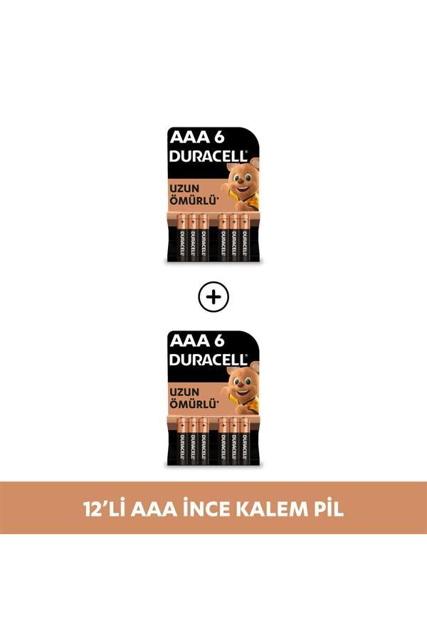 Duracell Alkalin Aaa İnce Kalem Pil, 1,5V (Lr03 / Mn2400), 12'Li Paket - Image 1