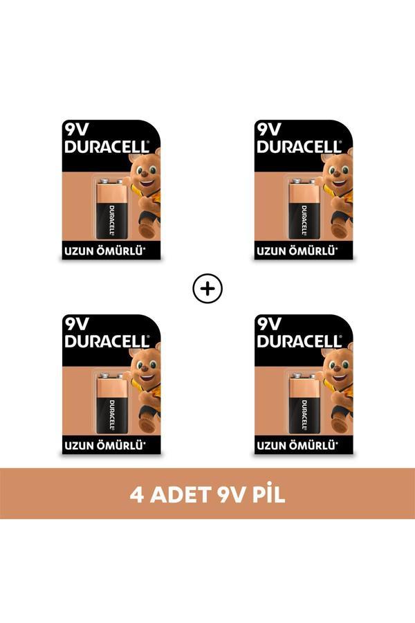 Duracell Alkalin 9V Pil, (6Lr61 / Mn1604), 4'Lü Paket - Image 1
