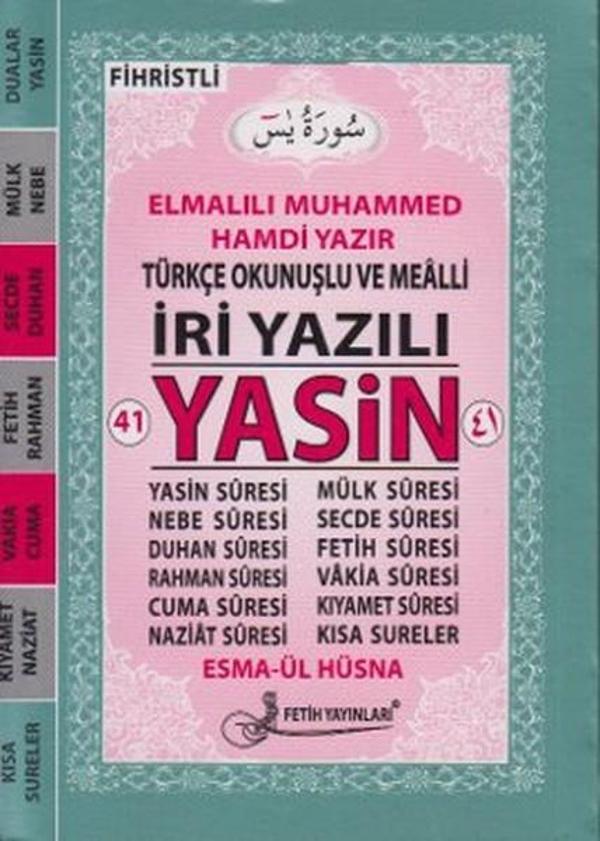 41 Yasin Türkçe Okunuşlu ve Mealli İri Yazılı (Cep Boy - Kod Fo24) - Fetih Yayınları - Image 1