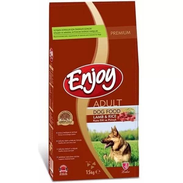 Enjoy Kuzulu ve Pirinçli Yetişkin Köpek Maması 15 Kg - Image 1