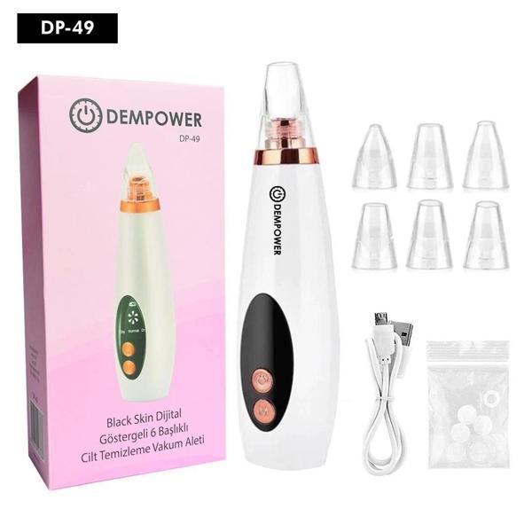 Dempower Black Skin Dijital Göstergeli 6 Başlıklı Cilt Temizleme Vakum Aleti - Image 1