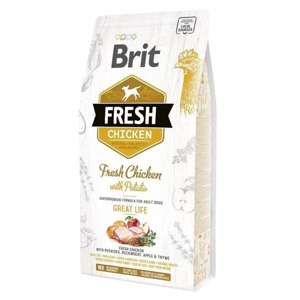 Brit Fresh Tavuk ve Patatesli Yetişkin Köpek Maması 12 Kg - Image 1