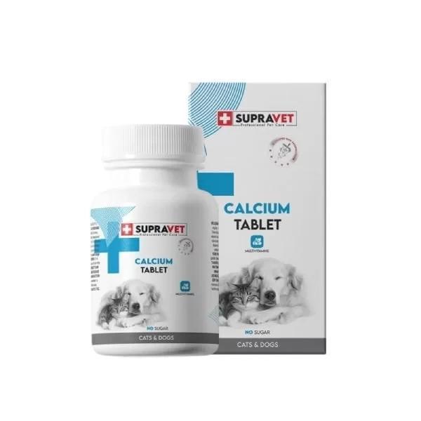 Supravet Calcium Kedi ve Köpekler İçin Kalsiyum Vitamin Tablet 75 Adet - Image 1