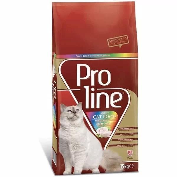 Proline Tavuklu Renkli Taneli Yetişkin Kedi Maması 15 Kg - Image 1