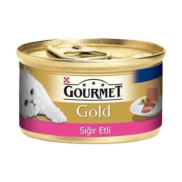 Gourmet Gold Kıyılmış Sığır Etli Yetişkin Konserve Kedi Maması 85 Gr - Image 1