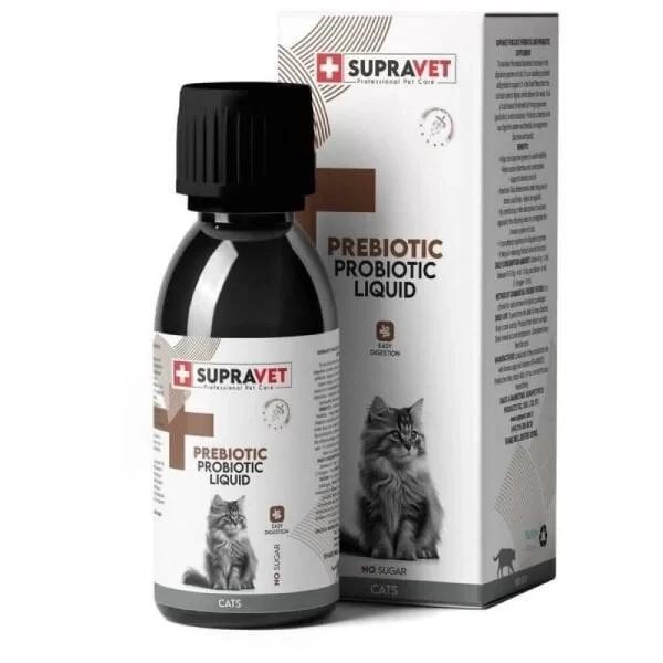 Supravet Probiyotik Bağışıklık Güçlendirici Sıvı Probiyotik + Prebiyotik Kedi Vitamin Takviyesi 100  - Image 1