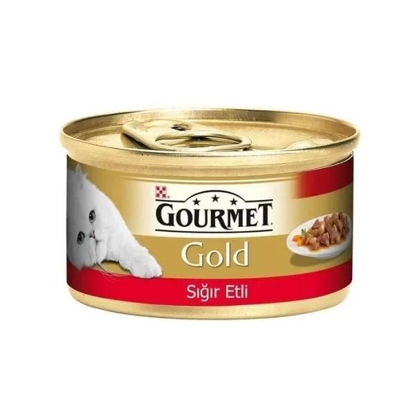 Gourmet Gold Parça Sığır Etli Yetişkin Konserve Kedi Maması 85 Gr - Image 1