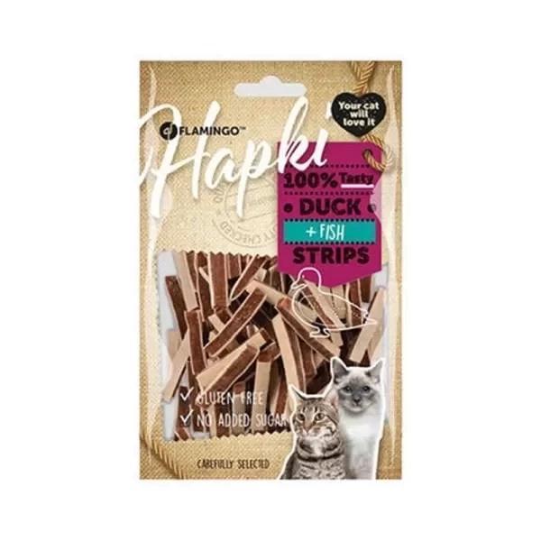 Flamingo Hapki Strips Ördekli ve Balıklı Kedi Ödül Maması 85 Gr - Image 1