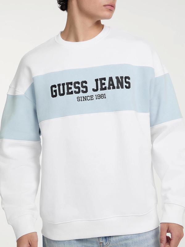 Guess Gj Cn Os Erkek Beyaz Sweatshirt M4BQ39K9V31-G011 - Image 1