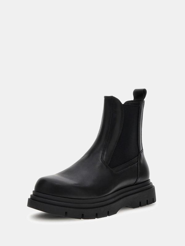 Guess Fergie Erkek Siyah Deri Bot FMFFERLEA10-BLACK - Image 1