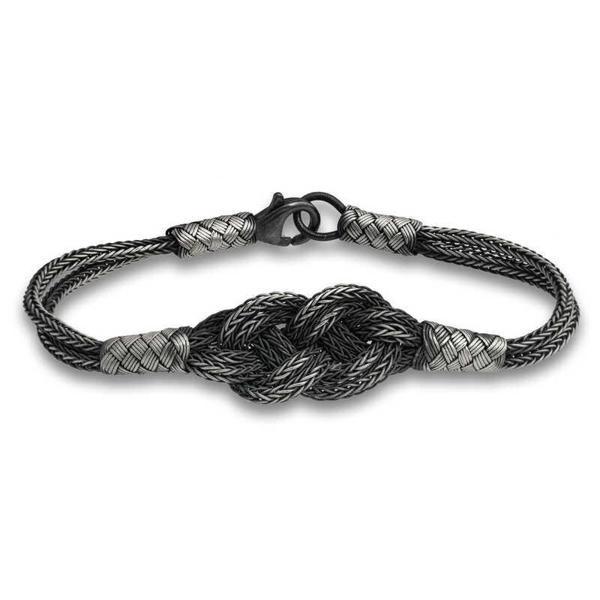 Gümüş Kazaziye Örgü Bileklik  SL5181 - Image 1