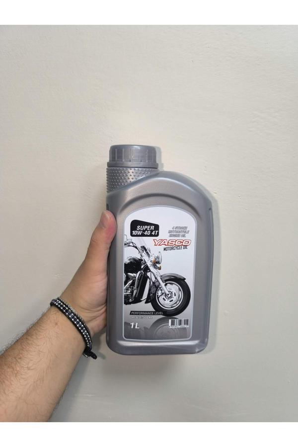 Yasco Super 10W‑40 4T Motosiklet Motor Yağı | 1 Litre | Soğuk Başlangıçta Kolay - Image 1