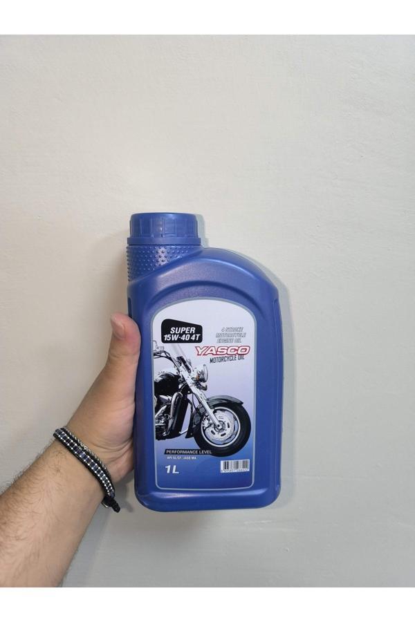 Yasco Super 10W‑50 4T Motosiklet Motor Yağı | 1 Litre | Yüksek Viskozite, Maksim - Image 1
