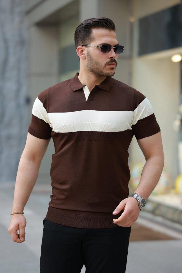 Erkek Yakalı Kısa Kollu Tişört - Image 1