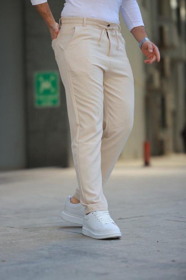 Erkek Beli Bağcıklı Jogger Pantolon - Image 1