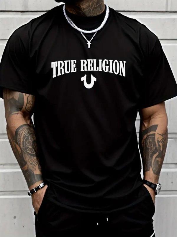 Erkek True Religion Baskılı Süprem T-shirt - Image 1