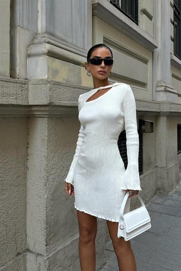 Lilian Cut Out Mini Elbise 2819 - Image 1