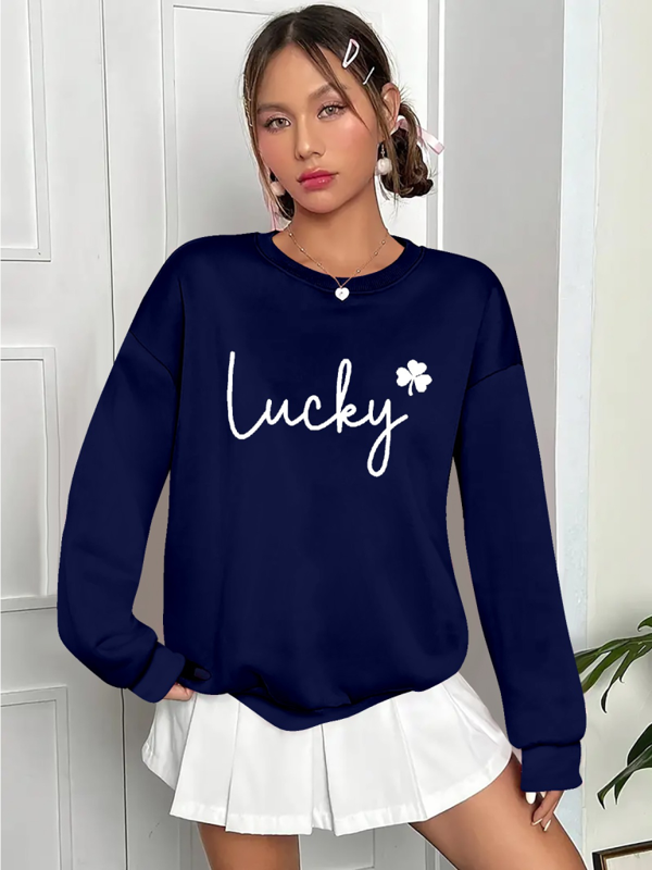 Kadın Uzun Kollu Bisiklet Yaka Viskon Iki Iplik Bluz - Image 1