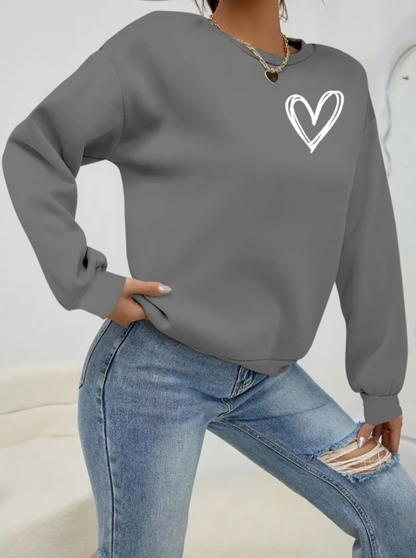 Kadın Uzun Kollu Bisiklet Yaka Viskon Iki Iplik Bluz - Image 1