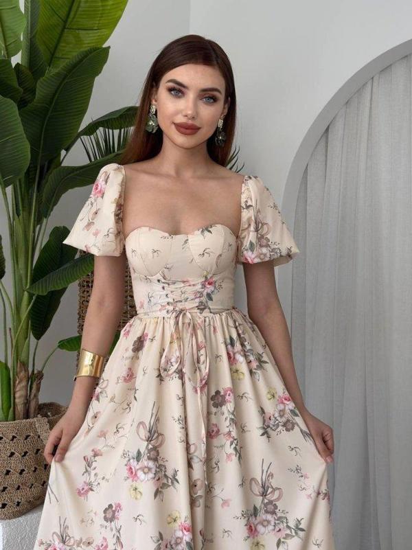 Camila Bağlamalı Elbise - Image 1