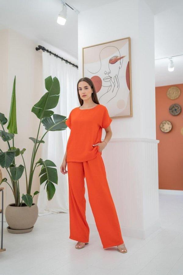 Oranj T-Shirt Ve Pantolon Takım - Image 1