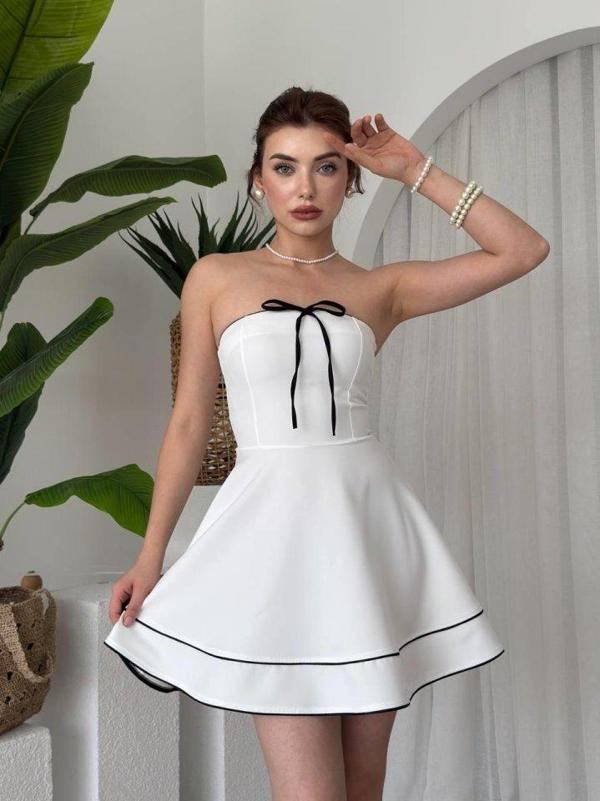 Yuna Straplez Elbise - Image 1