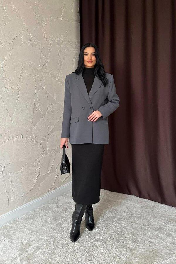 Füme Blazer Ceket - Image 1