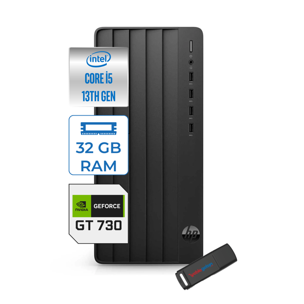 Hp 290 Pro G9 Intel I5-13400 32GB 4tb SSD 4GB/GT730 Windows 11 Home Masaüstü Bilgisayar GTB6JD6ESH15+ZETTAUSBBELLEK - Image 1