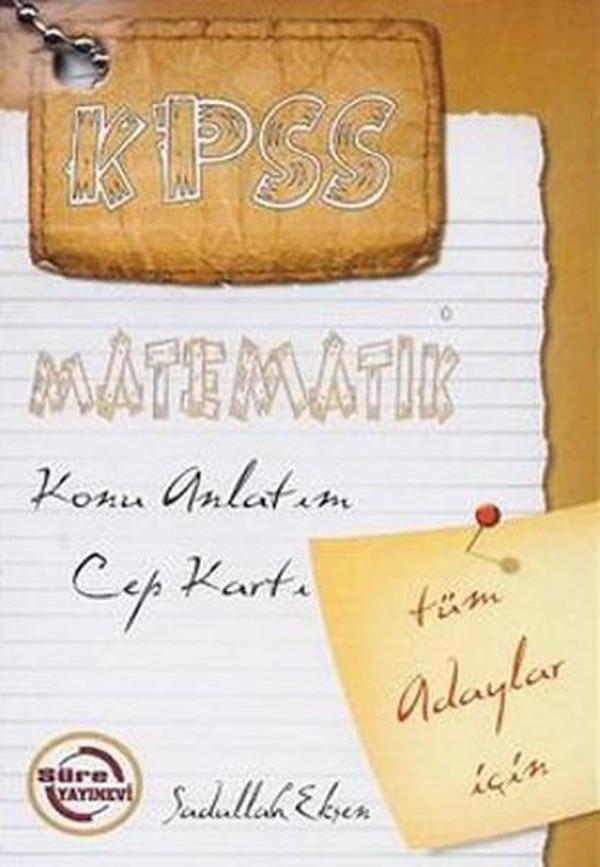 KPSS Matematik Konu Anlatım Cep Kartı - Süre Yayınevi - Image 1