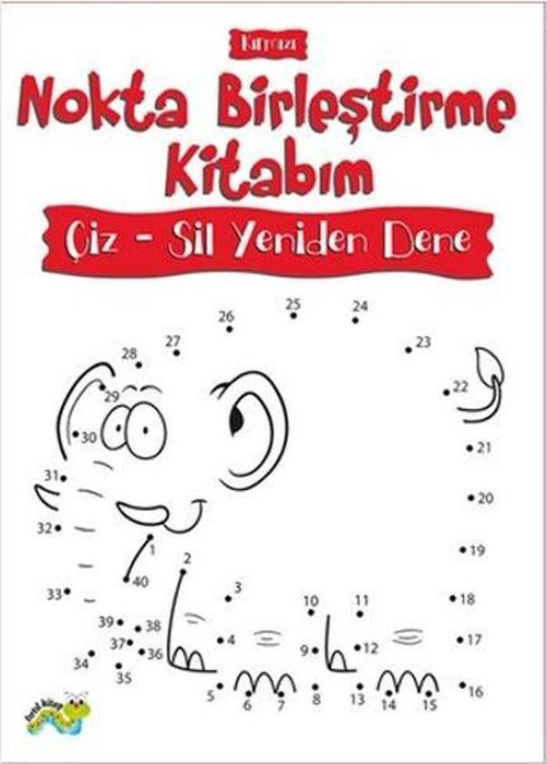 Nokta Birleştirme Kitabım-Kırmızı - Tırtıl - Image 1