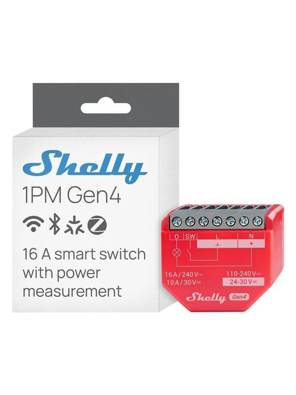Shelly 1PM Gen4 Enerji Ölçümlü 16A Akıllı Röle - Image 1