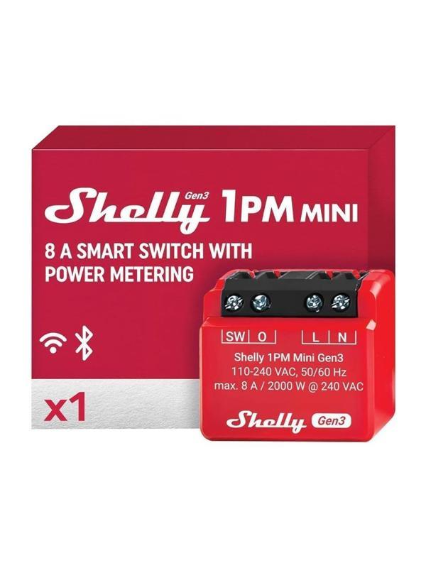 Shelly 1PM Mini Gen3 Enerji Ölçer Röle - Image 1