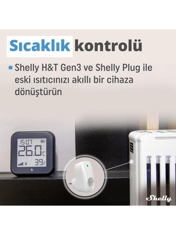 Shelly H&T Gen3 WiFi Sıcaklık ve Nem Sensörü - Image 1