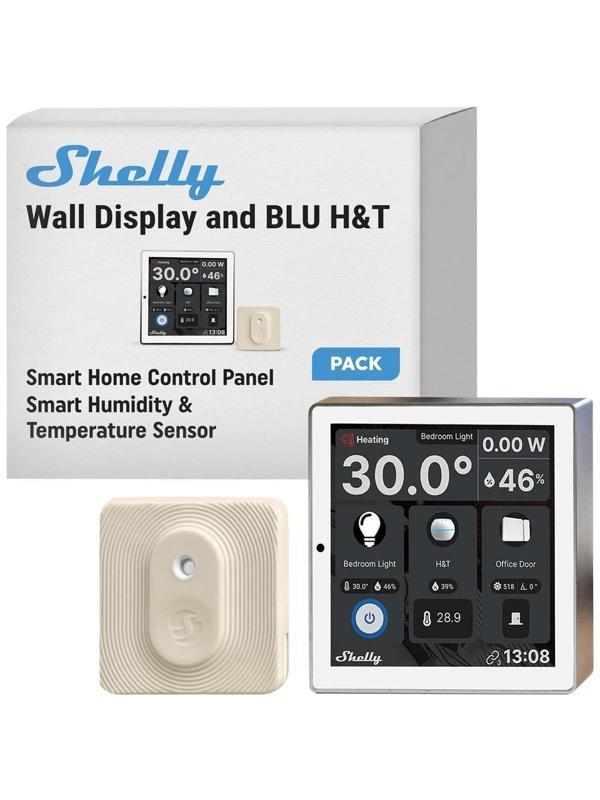 Shelly Wall Display & BLU H&T Beyaz Merkezi Kontrol Panel Seti - Image 1