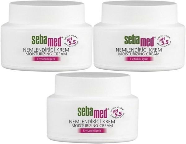 Sebamed Nemlendirici Cilt Bakım Kremi 75ML Günlük Bakım (Yüz - Boyun - Vücut) (3 Lü Set) - Image 1