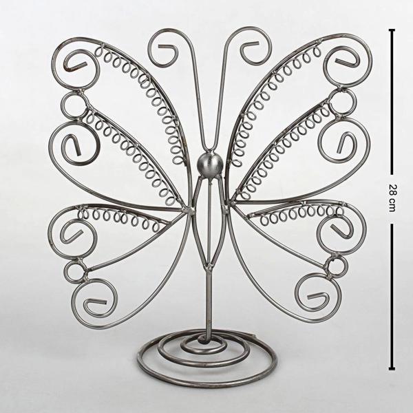 İthal Metal Gri  Renk 26x28Cm Küpe Standı - Image 1