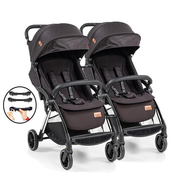 Baby2go Tulipa Cabin Otomatik Katlanan İkiz / Siyah - Image 1