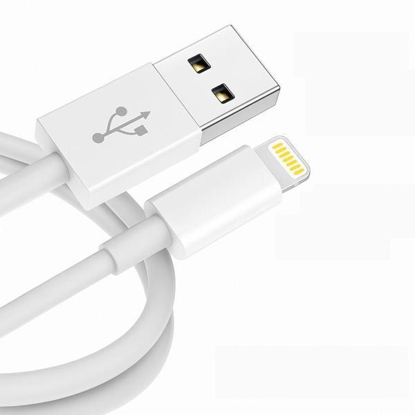 ScHitec 3A 60W UsbA to Lightning Hızlı Data ve Şarj Kablosu 1 Metre Beyaz WDF01 - Image 1