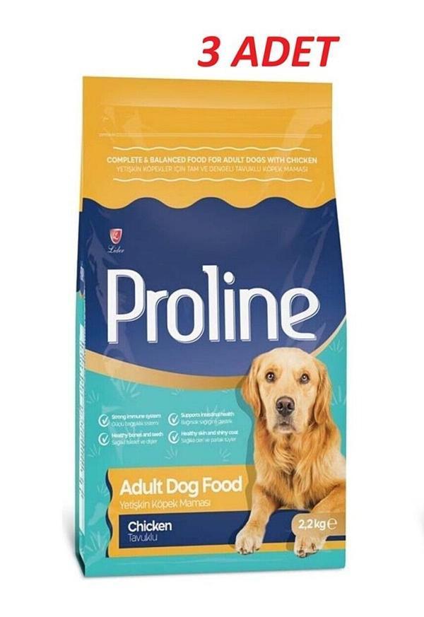 Pro Line Tavuklu Yetişkin Köpek Maması 2,2 Kg*3 Adet - Image 1