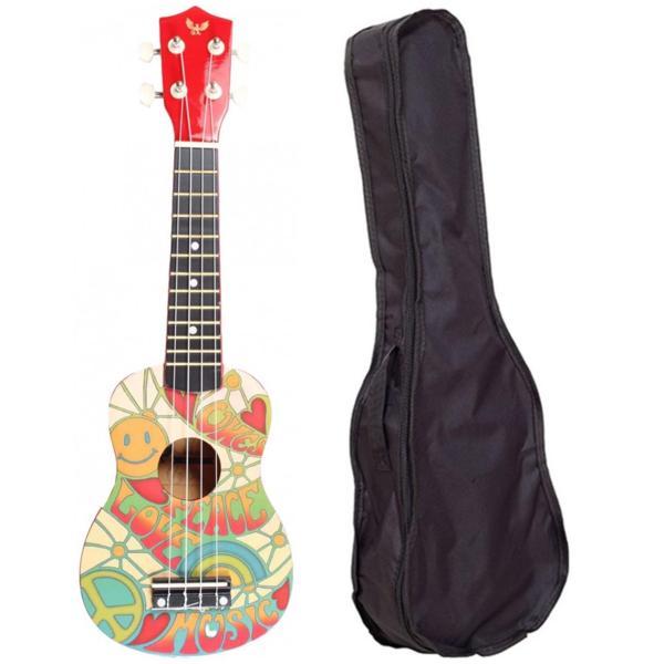 Angel AUK21-LOPT Soprano Ukulele Kılıflı - Image 1